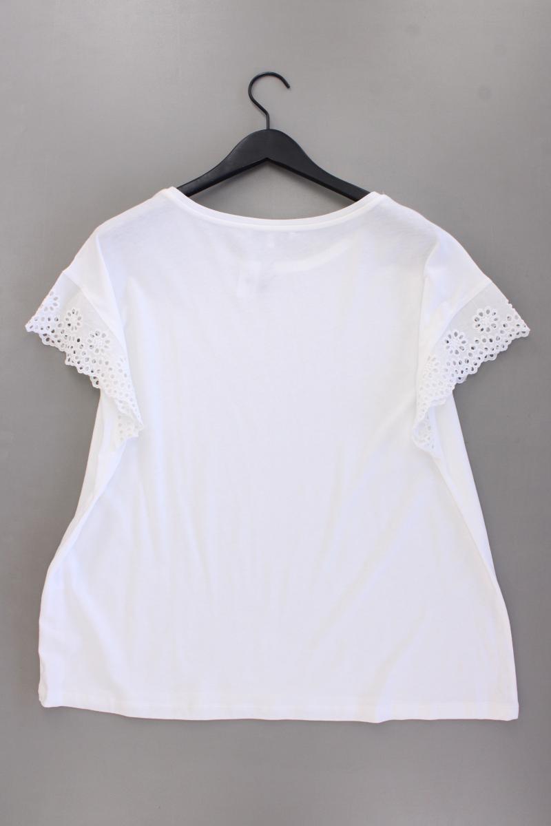 Steilmann T-Shirt Gr. 48/50 Kurzarm creme aus Baumwolle
