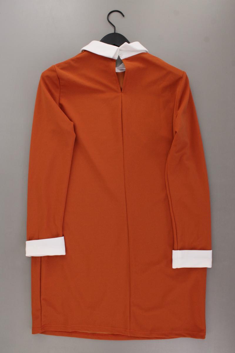 Shein Blusenkleid Gr. L neuwertig Langarm orange aus Polyester