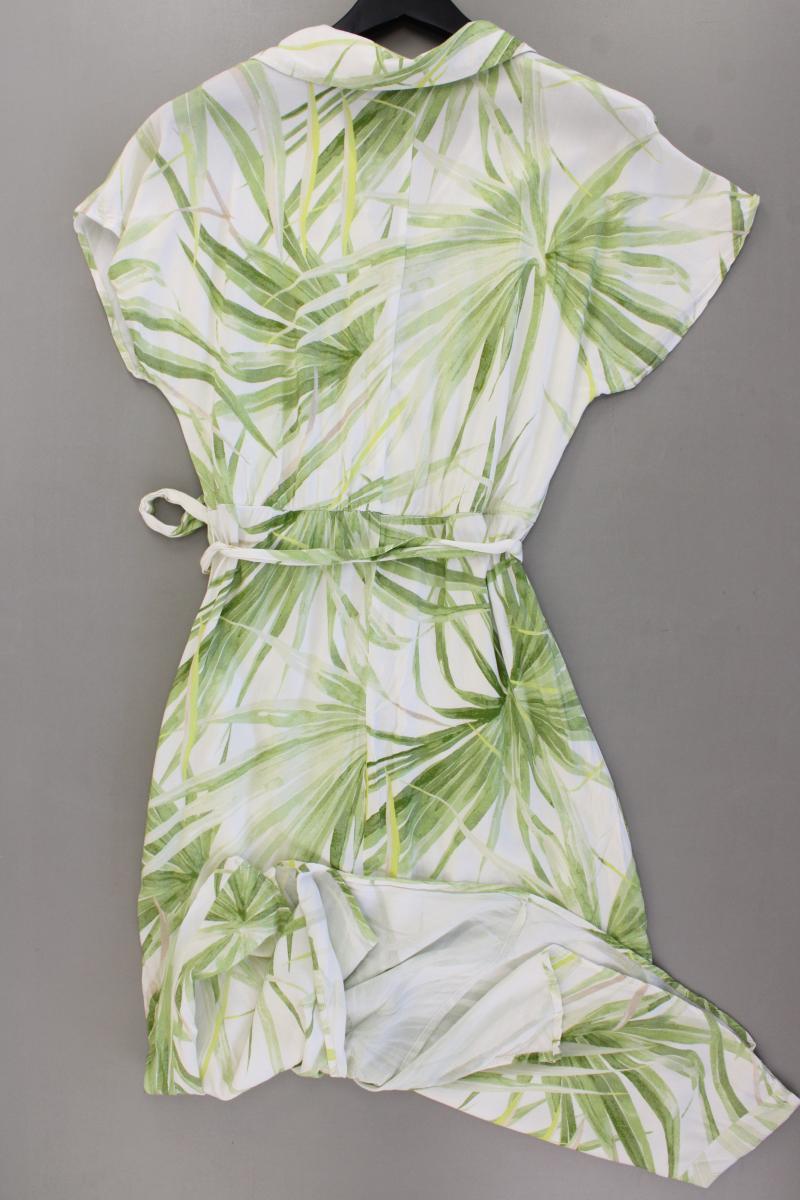 H&M Sommerkleid Gr. S neuwertig mit Gürtel Kurzarm grün aus Viskose