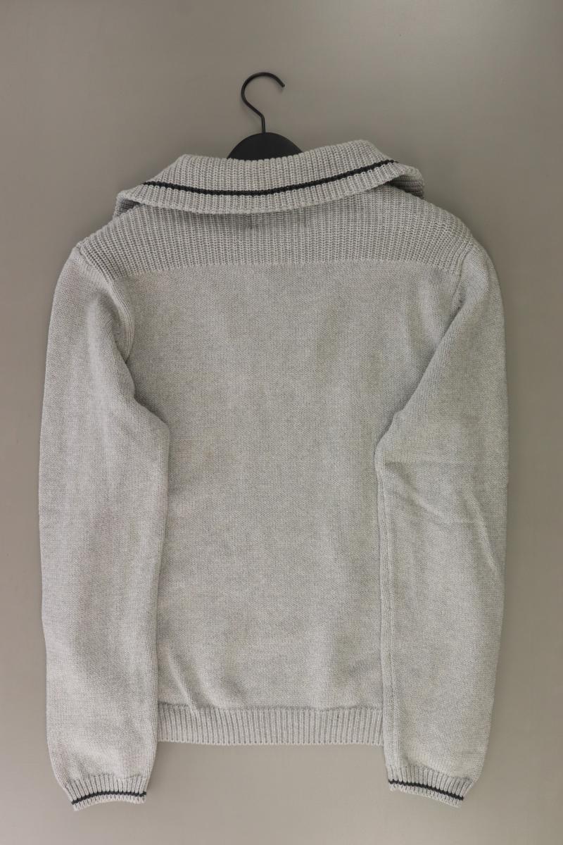 Khujo Feinstrickpullover für Herren Gr. L grau aus Baumwolle