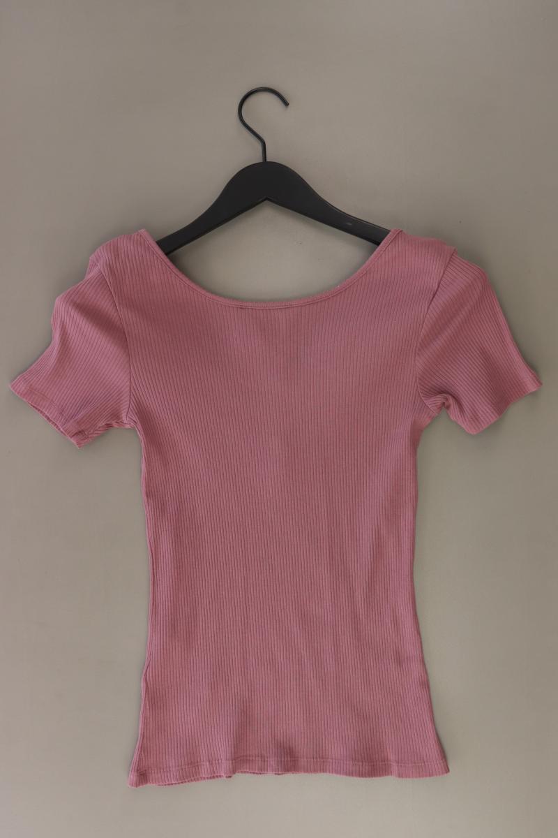 Review T-Shirt Gr. XL Kurzarm rosa aus Baumwolle