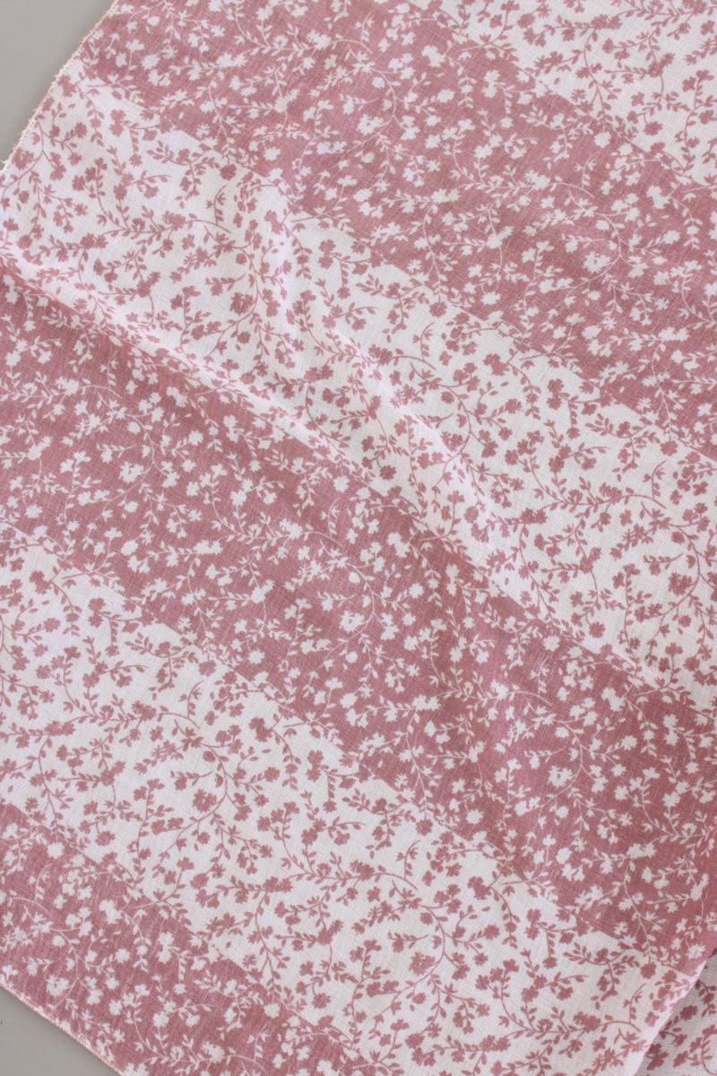 Tuch mit Blumenmuster rosa aus Polyester