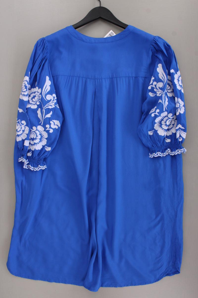 Zhenzi Midikleid Gr. 42/44 3/4 Ärmel blau