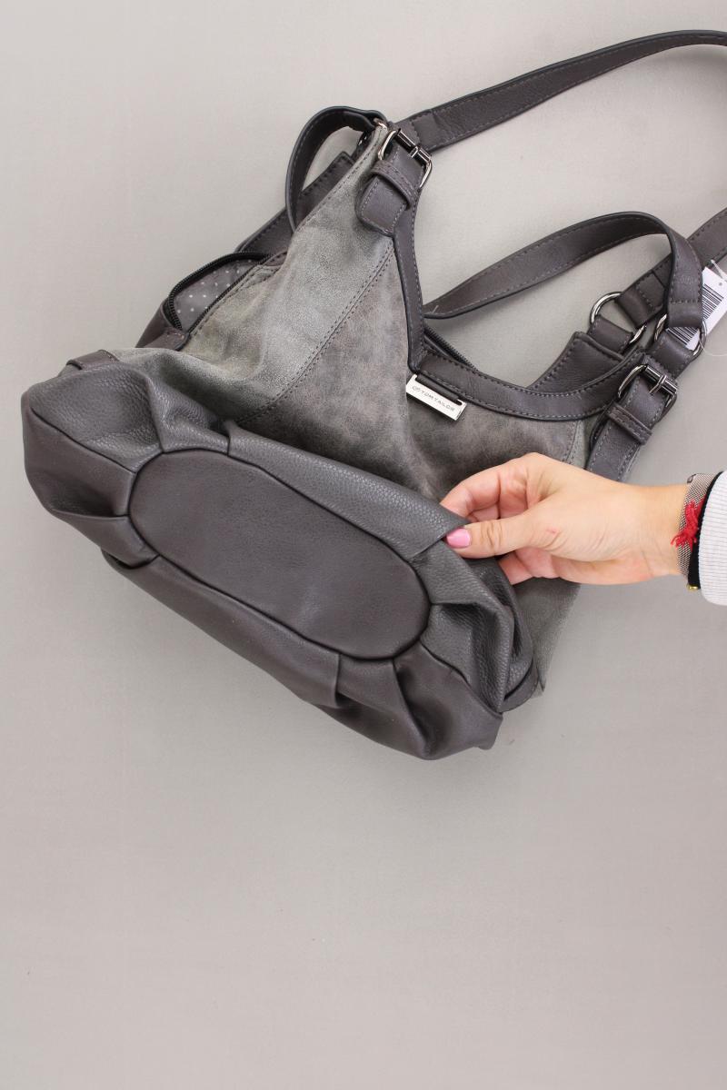 Tom Tailor Schultertasche grau aus Kunstleder