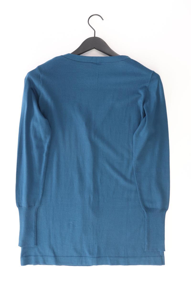 VA Milano Strickjacke Gr. 38 Langarm blau aus Viskose