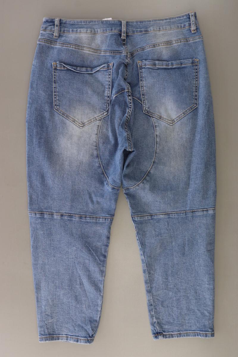 7/8 Jeans Gr. XL mit Pailletten blau aus Baumwolle