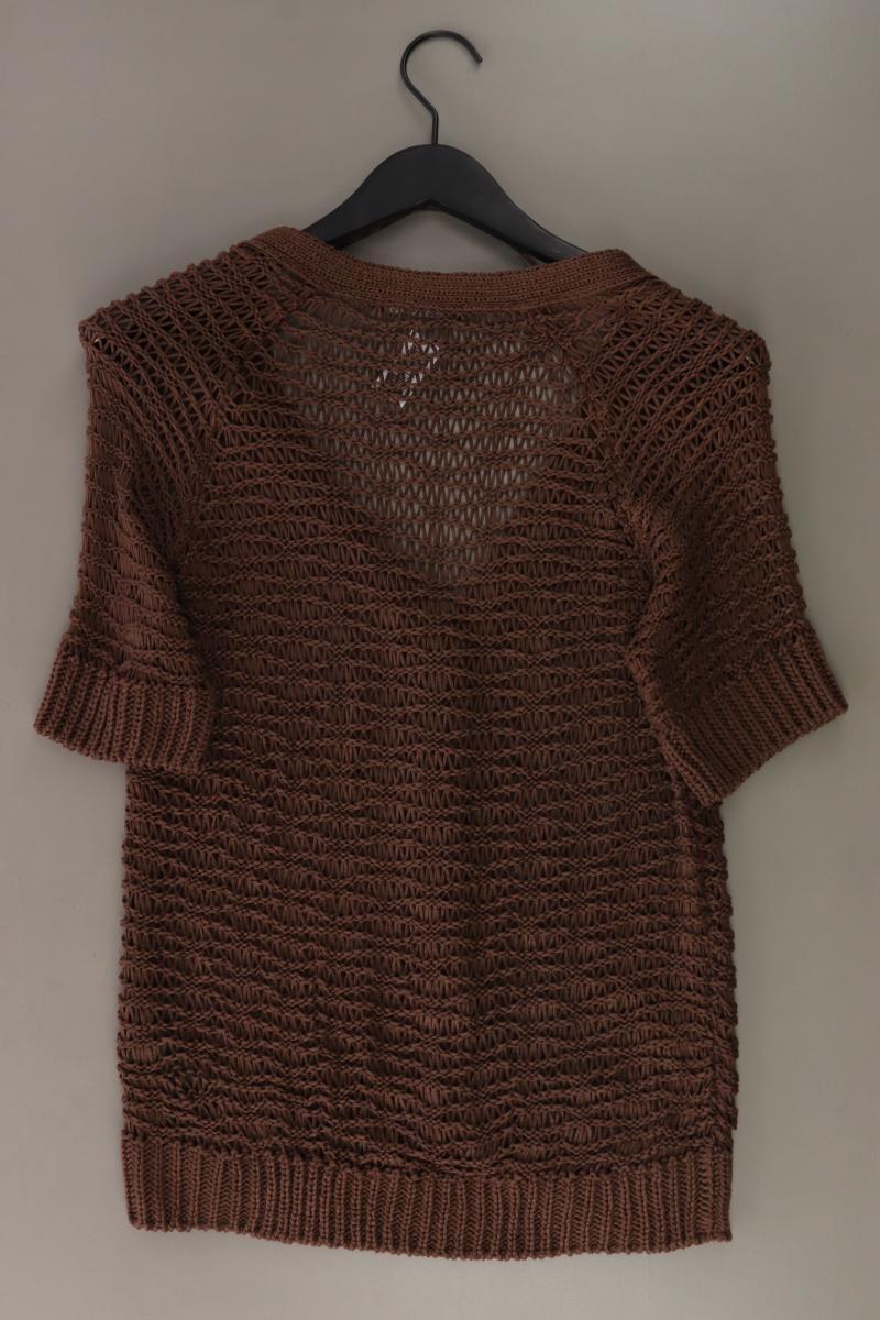 Expresso Strickshirt aus Wolle Gr. M Kurzarm braun
