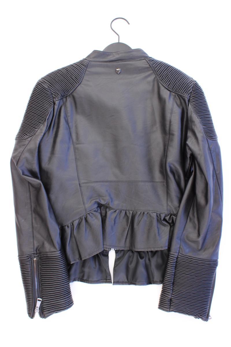 My Twin Twinset Kunstlederjacke Gr. L schwarz aus Polyester
