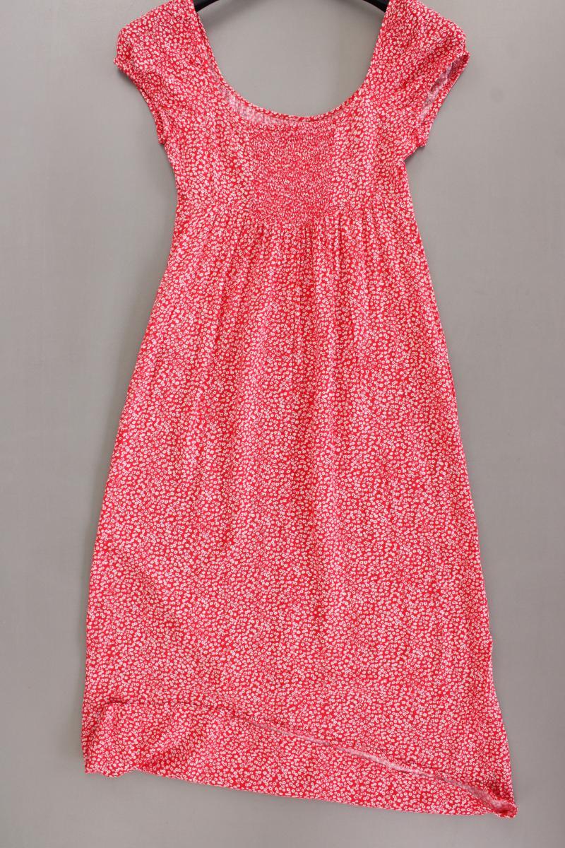 Only Maxikleid Gr. XS mit Blumenmuster Kurzarm mit Carmen-Ausschnitt rot