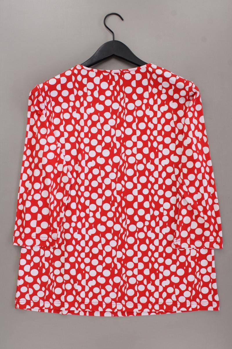 Couture Line Printshirt Gr. 42 gepunktet 3/4 Ärmel rot aus Polyester