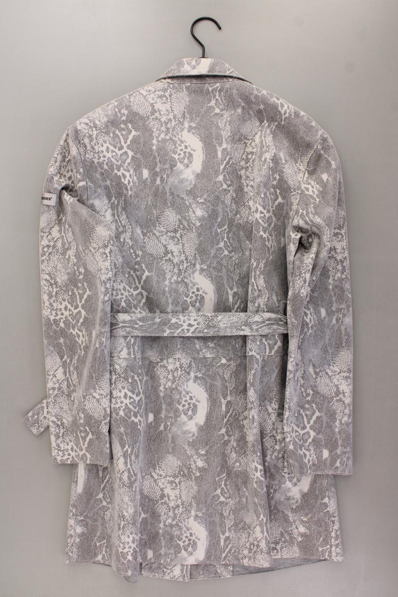 Frieda&Freddies Übergangsmantel Gr. 40 mit Tierdruck neuwertig mit Gürtel grau