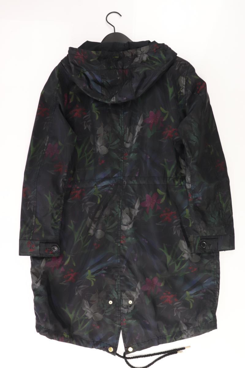 s.Oliver Kapuzenmantel Gr. XXL mit Blumenmuster schwarz