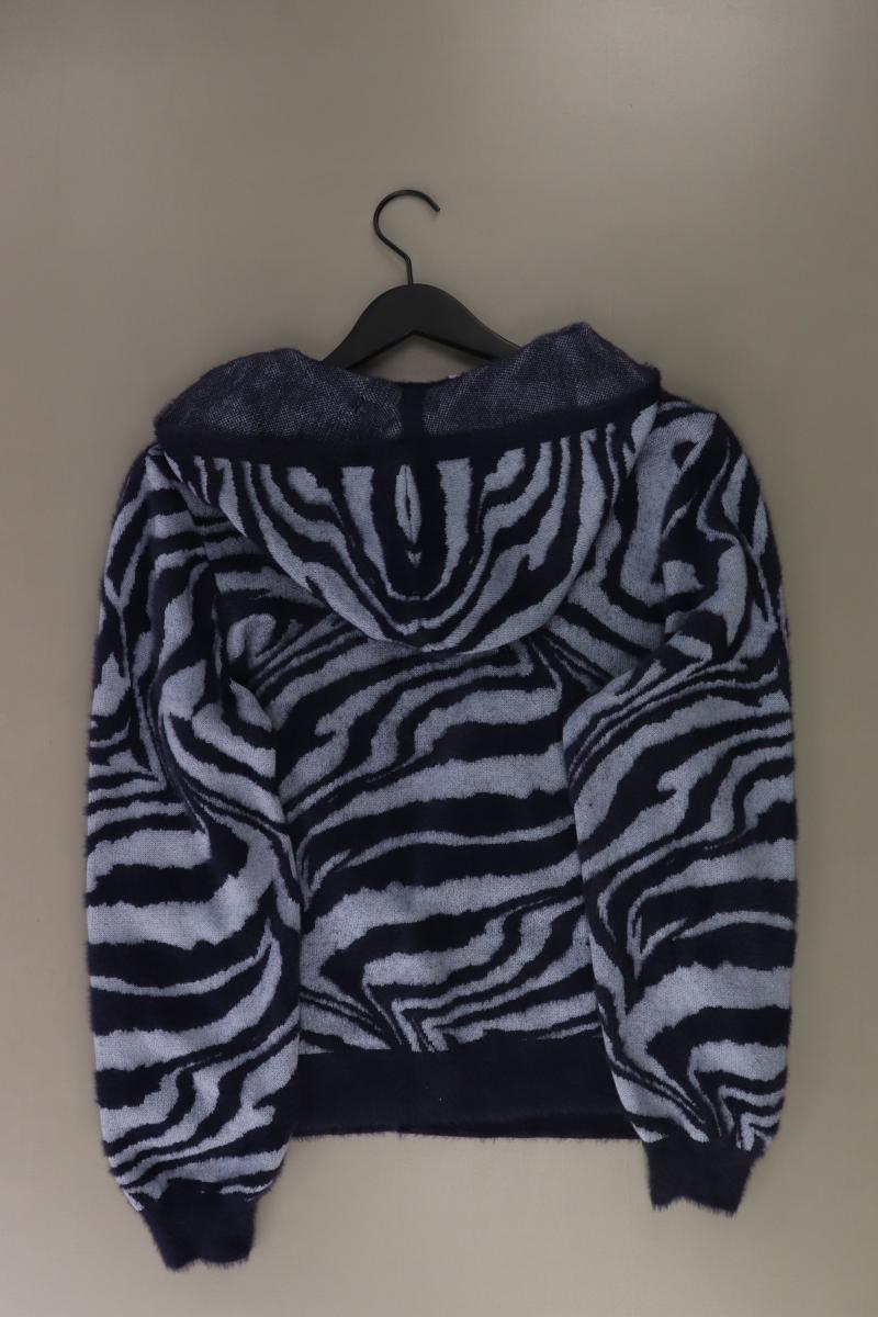 Street One Strickjacke Gr. 40 mit Tierdruck Langarm blau