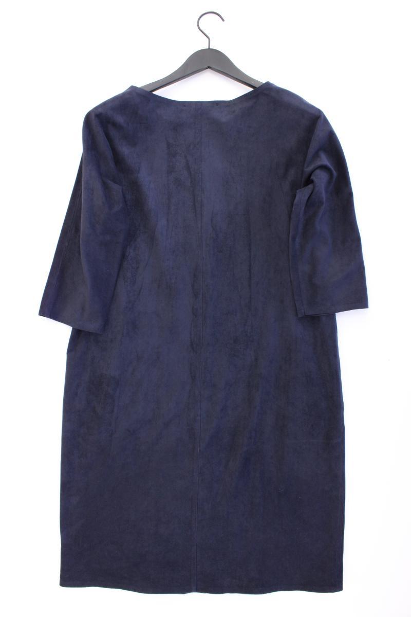 Vanilia Kleid in Wildlederoptik Gr. 38 3/4 Ärmel blau aus Polyester
