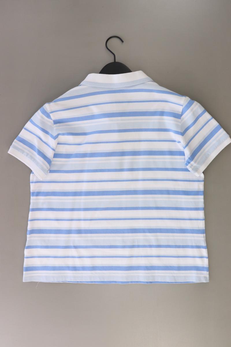 Mona Poloshirt Gr. 44 gestreift Kurzarm blau aus Baumwolle