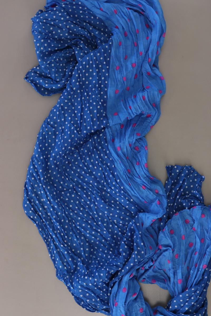 Schal gepunktet blau