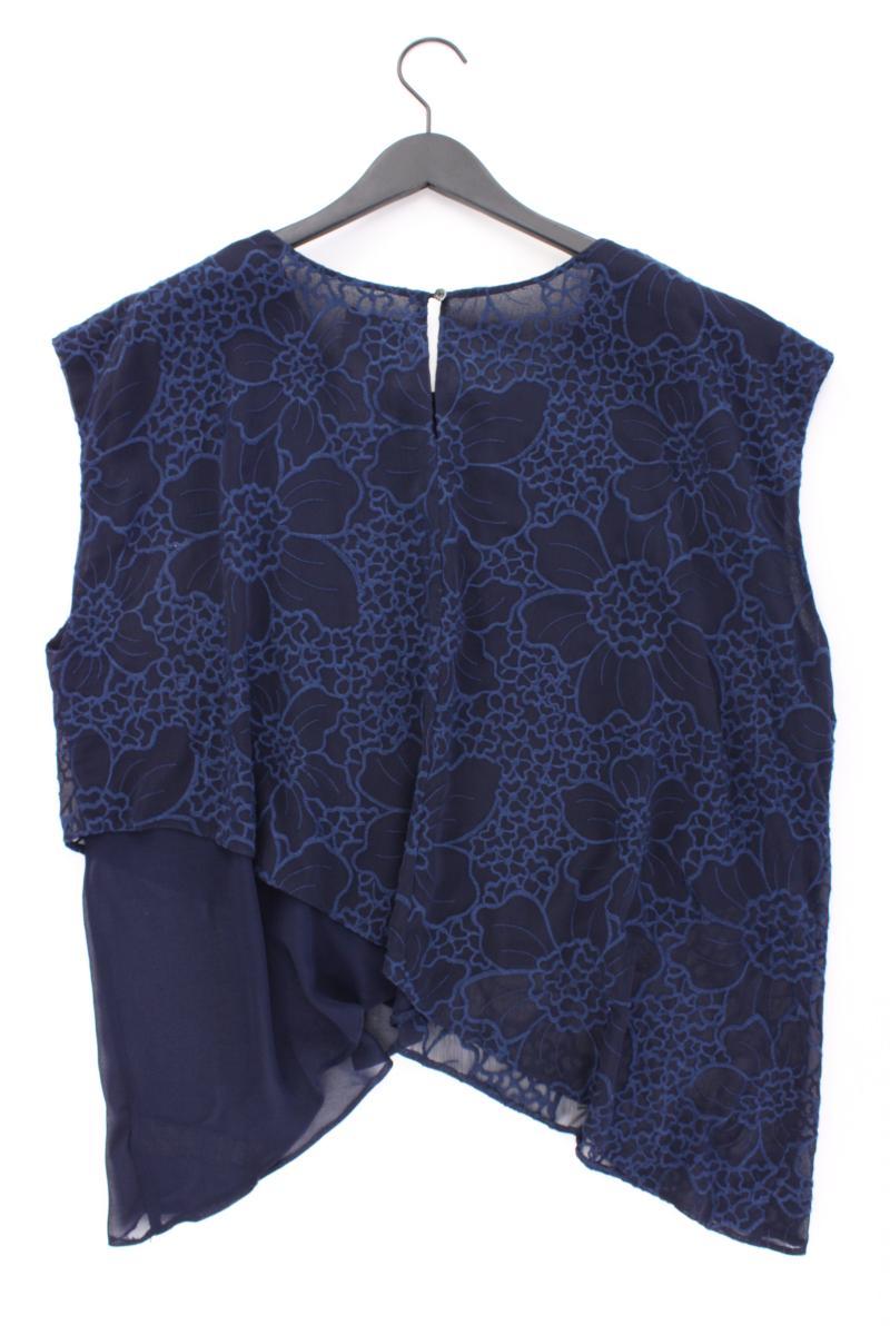 Live Unlimited London Kurzarmbluse Gr. 54 blau aus Polyester