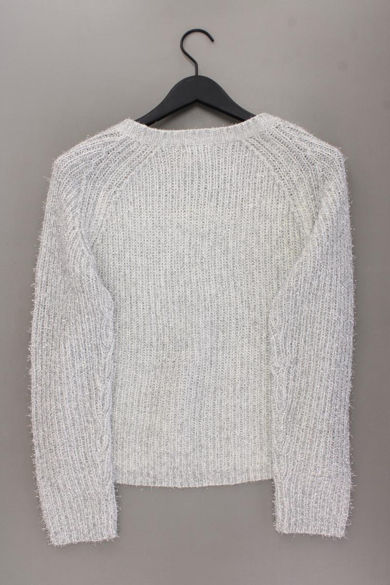 Jacqueline de Yong Grobstrickpullover Gr. M silber aus Polyacryl
