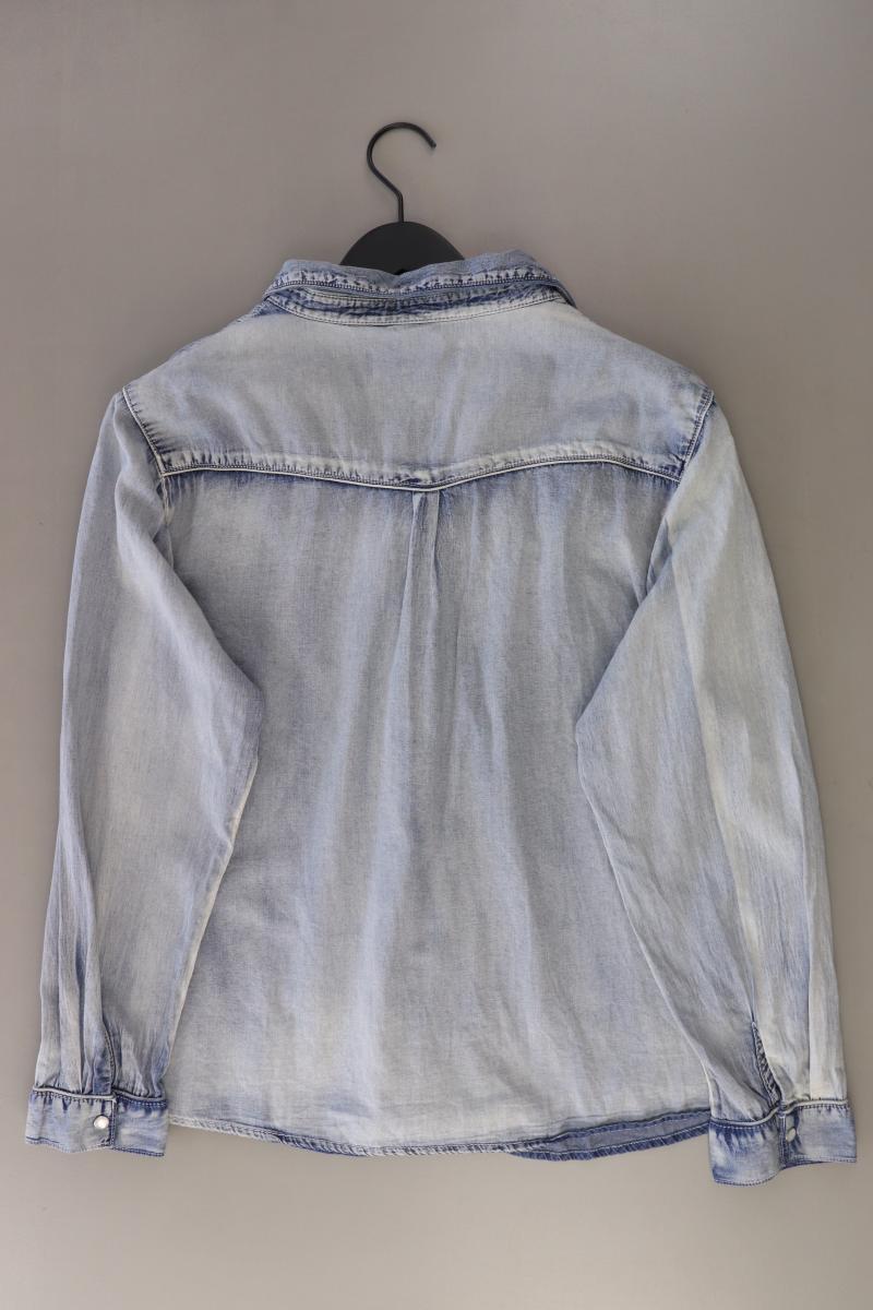 Violeta by Mango Jeansbluse Gr. XL Langarm blau