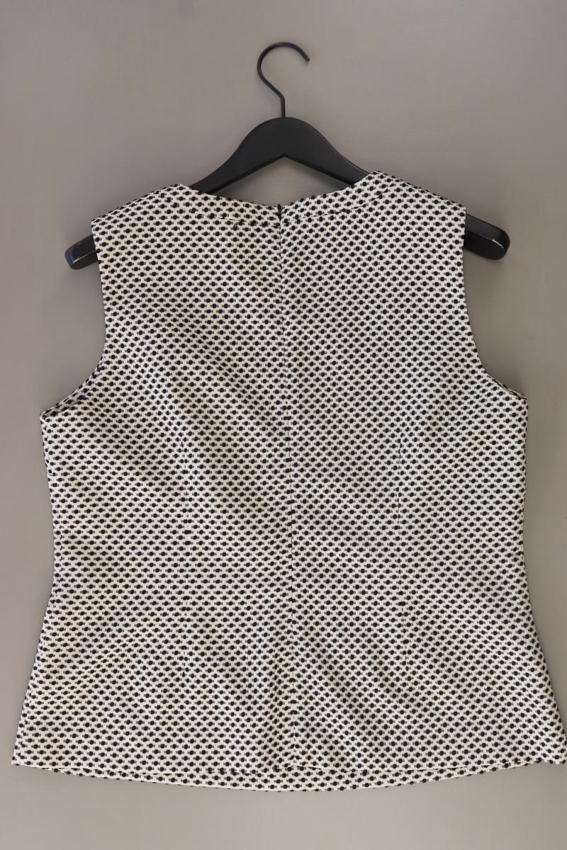 Fenn Wright Manson Studio Ärmellose Bluse Gr. XL gepunktet creme aus Polyester
