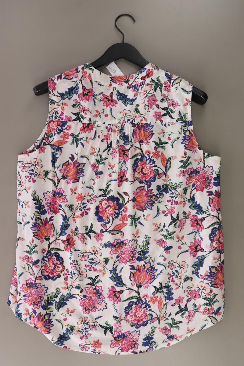Street One Ärmellose Bluse Gr. 42 mit Blumenmuster mehrfarbig