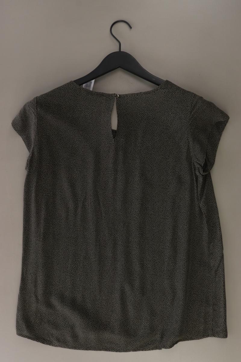 Opus Kurzarmbluse Gr. 38 gepunktet grün aus Viskose