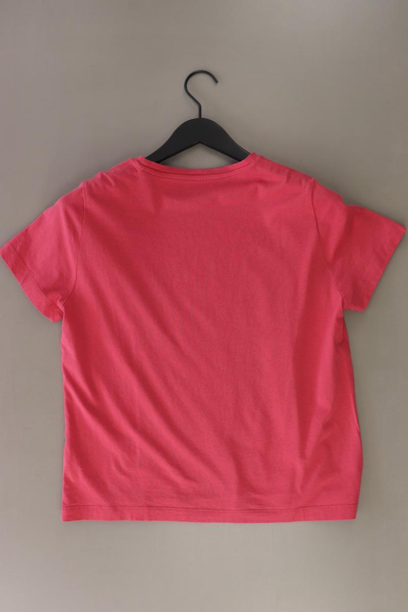 Tom Tailor T-Shirt Gr. S mit Blumenmuster Kurzarm rot aus Baumwolle