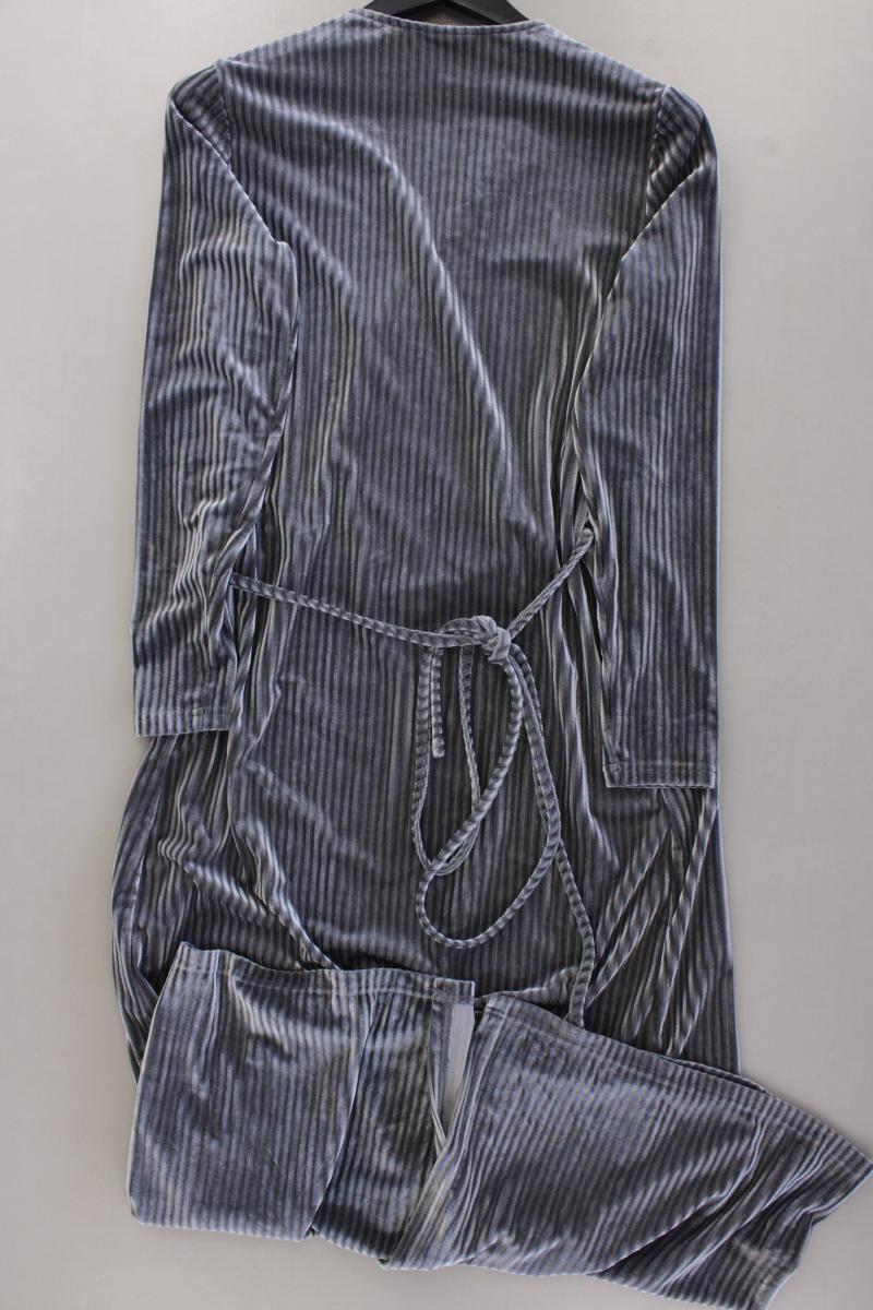 Kaffe Wickelkleid Gr. M Langarm silber aus Polyester