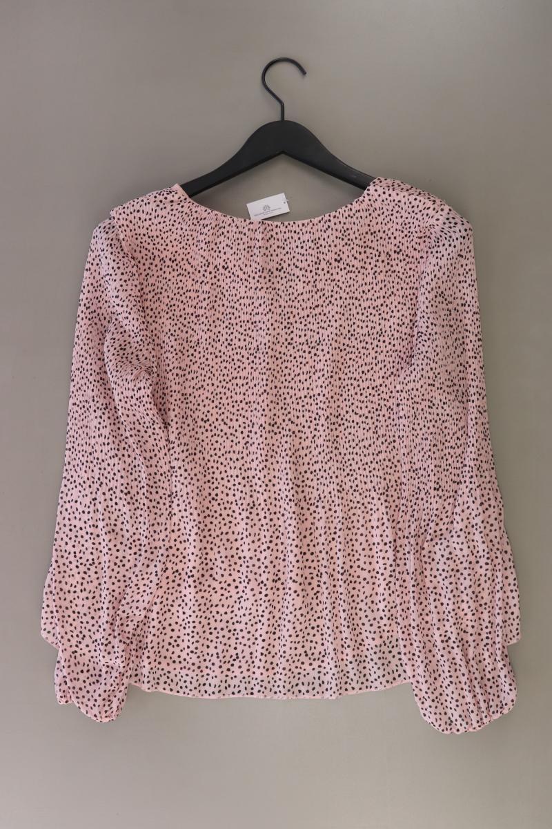 Reserved Langarmbluse Gr. 38 gepunktet rosa aus Polyester