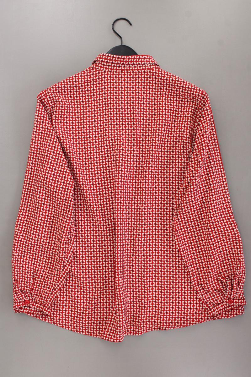Gina Benotti Bluse Gr. 48/50 geometrisches Muster Langarm rot