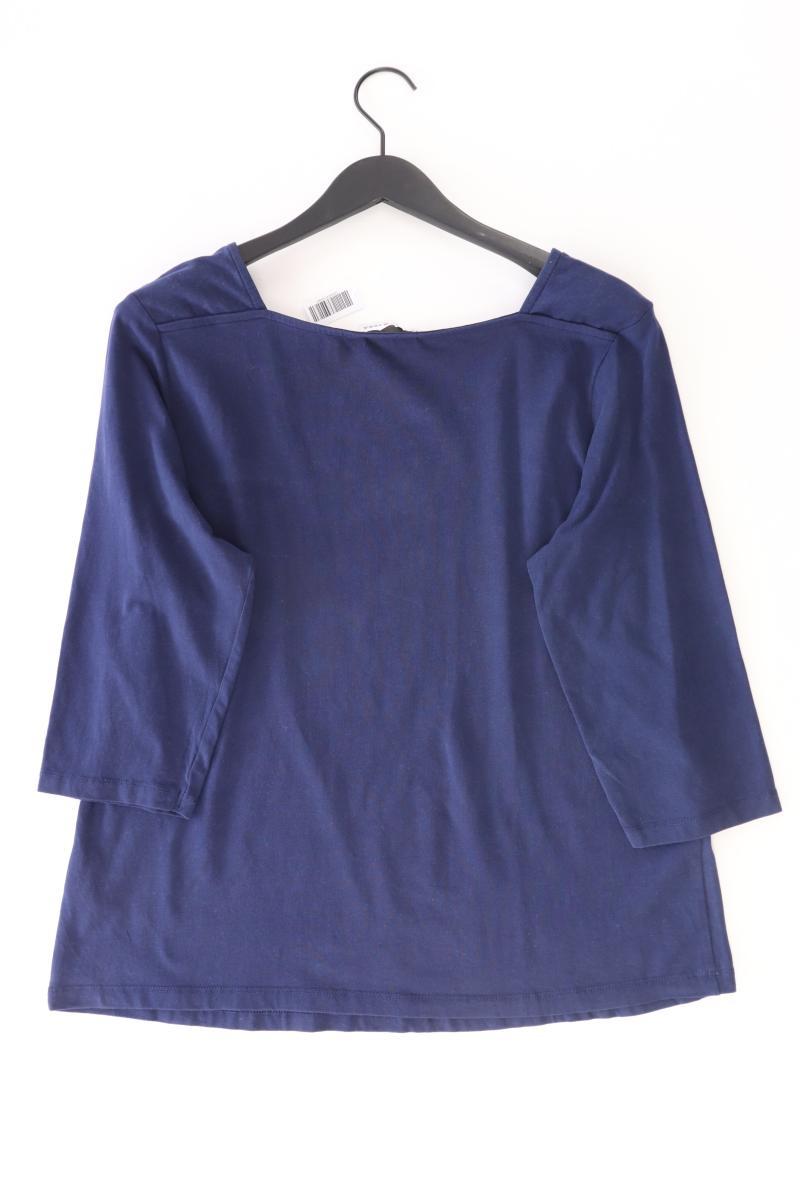 Helena Vera Oversize-Shirt Gr. 46 3/4 Ärmel blau aus Baumwolle