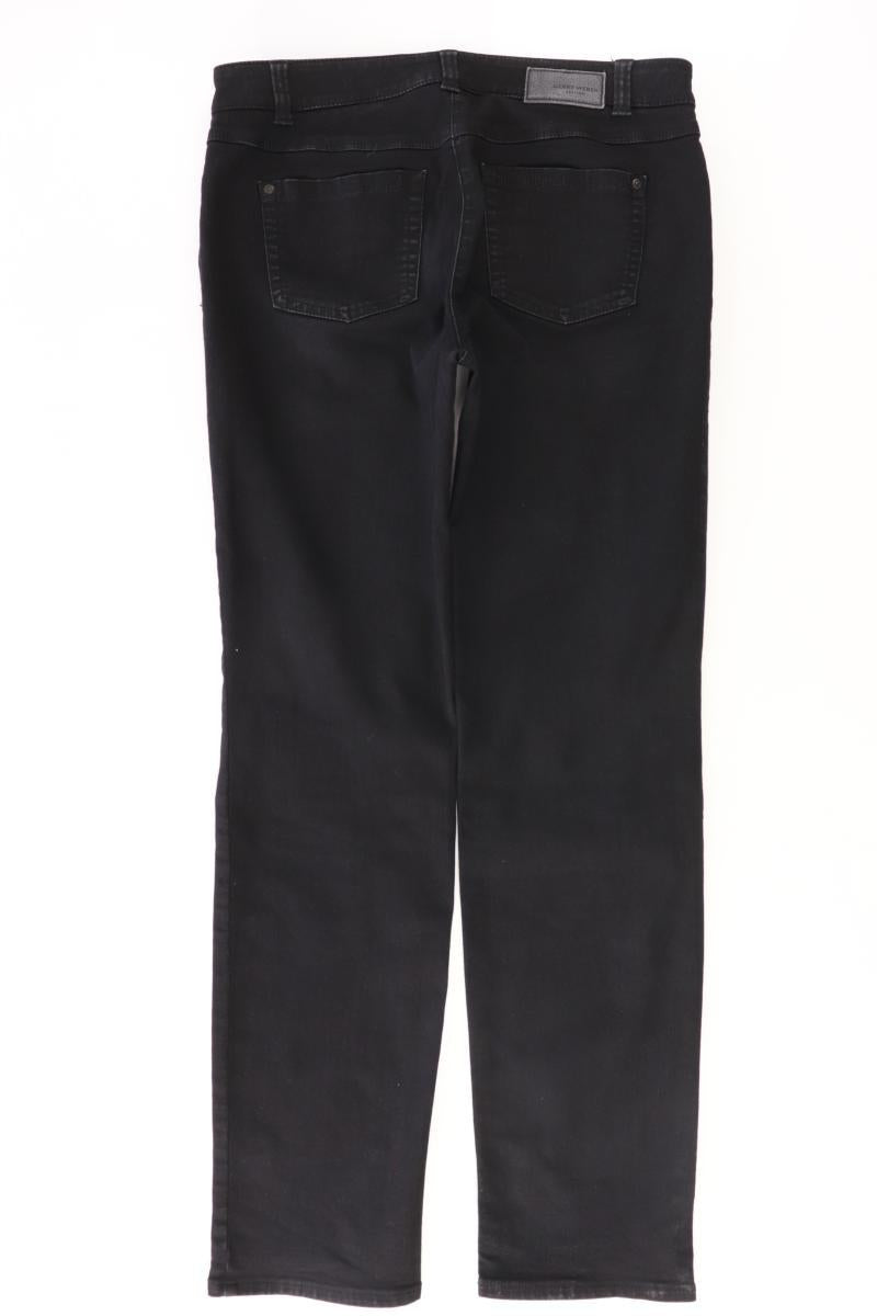 Gerry Weber Straight Jeans Gr. 42 schwarz aus Baumwolle