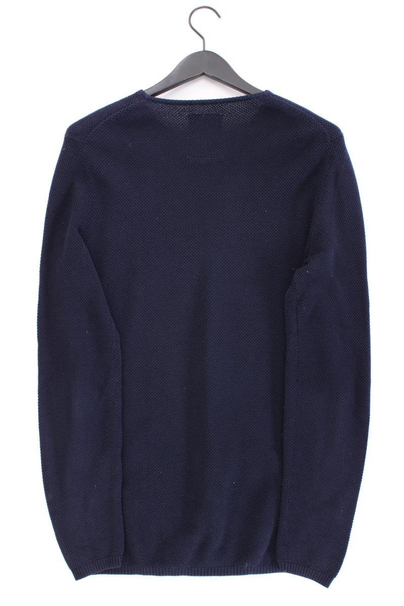 Tom Tailor (Denim) Feinstrickpullover für Herren Gr. L blau aus Baumwolle
