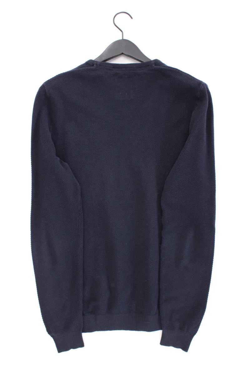 Lerros Feinstrickpullover für Herren Gr. L blau aus Baumwolle