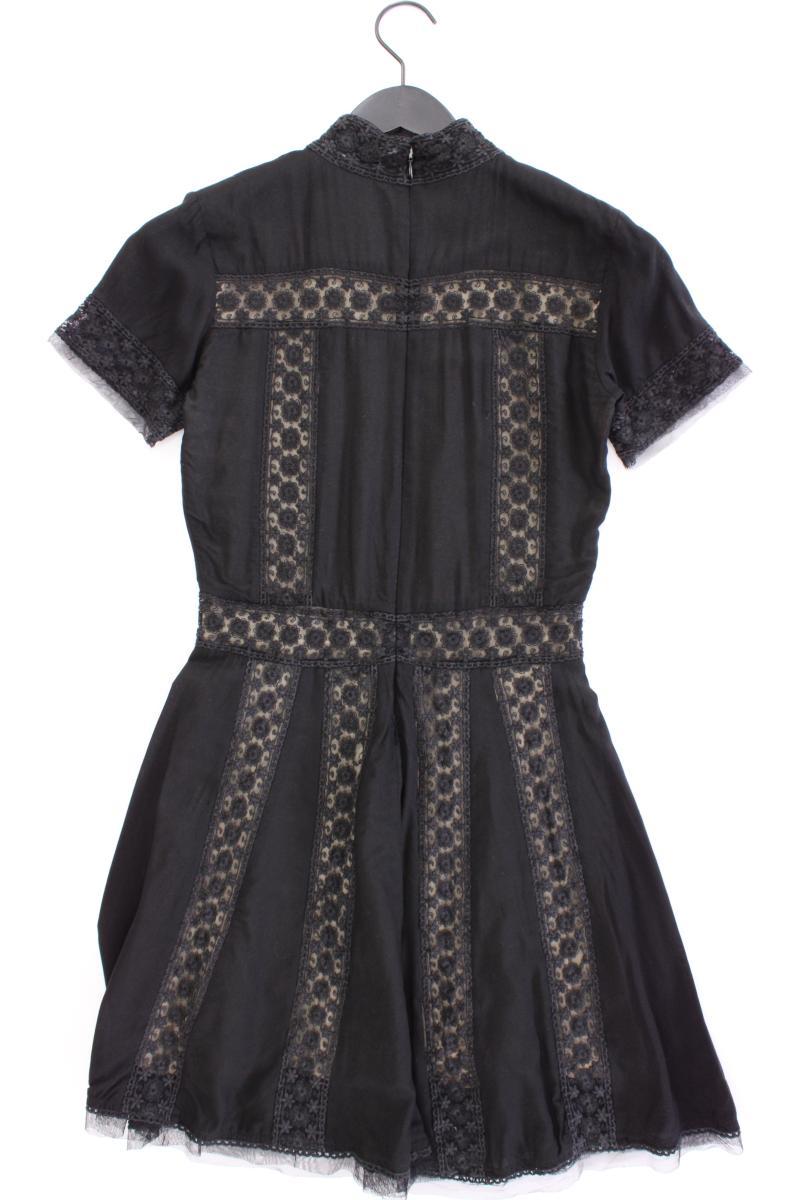 Nikkie Abendkleid Gr. 34 Kurzarm schwarz aus Viskose