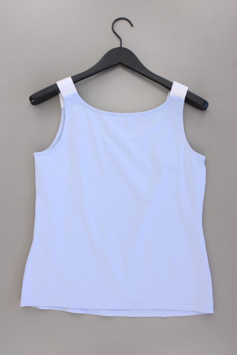 Just White Trägertop Gr. 40 neuwertig blau aus Baumwolle