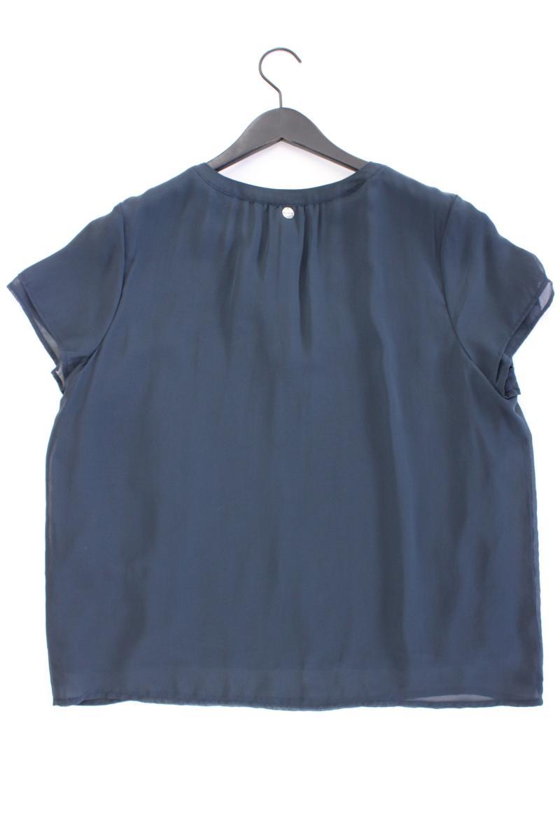 Street One Chiffonbluse Gr. 42 neuwertig Kurzarm grün aus Polyester