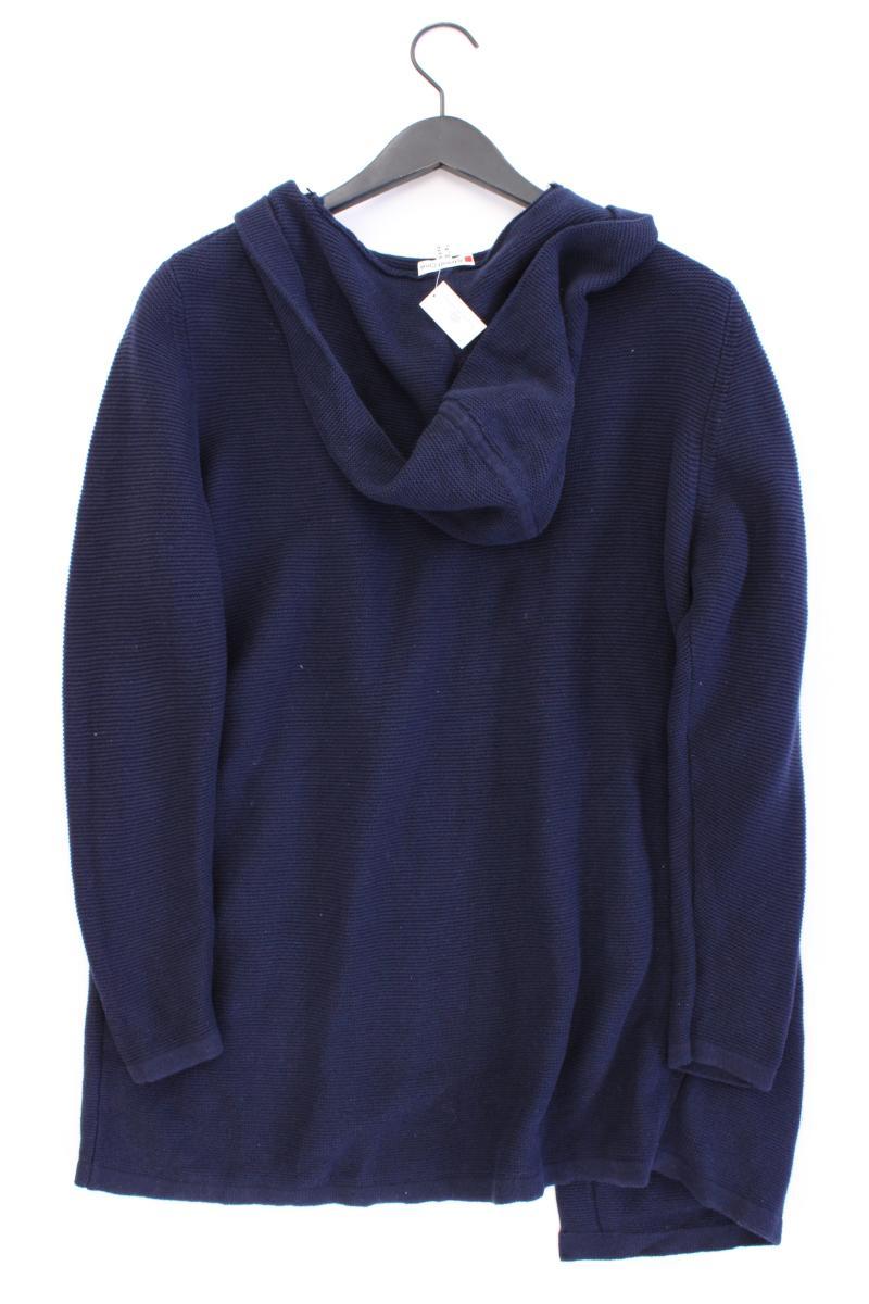 Street One Strickjacke Gr. 40 Langarm blau aus Baumwolle