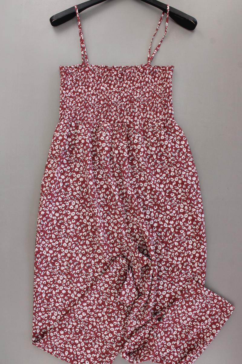 Only Jumpsuit Gr. 42 mit Blumenmuster rot aus Polyester