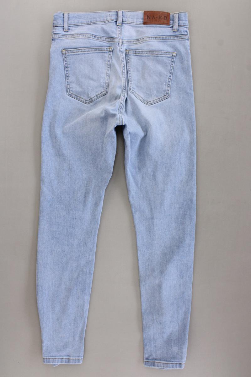 NA-KD Skinny Jeans Gr. 38 blau aus Baumwolle