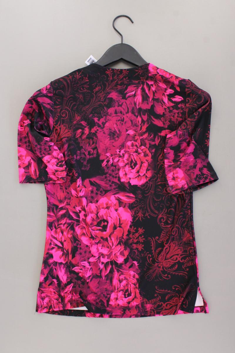 POMPÖÖS by Harald Glööckler Printshirt Gr. 34 mit Blumenmuster Kurzarm pink