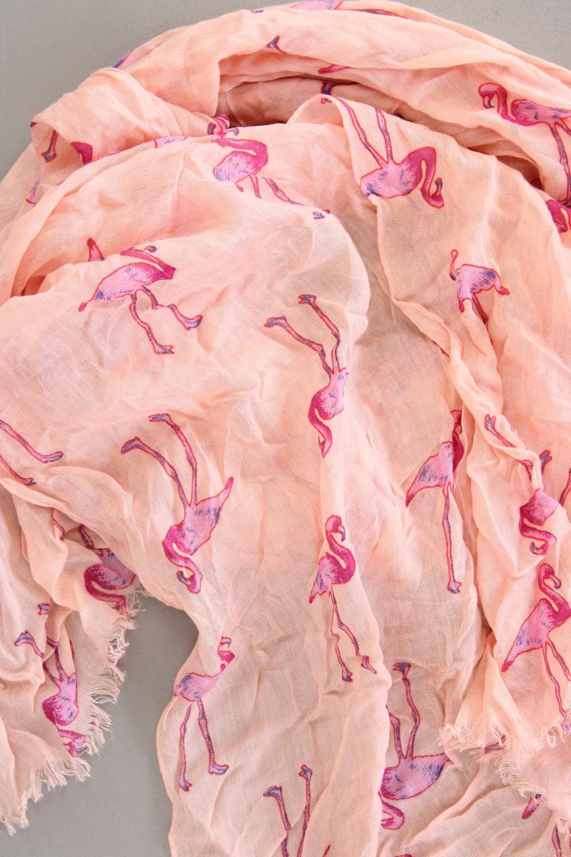 Tuch mit Flamingomuster rosa aus Viskose