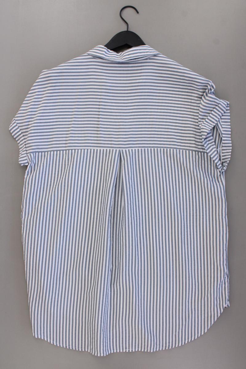 PIGALLE Longbluse Gr. XL gestreift Kurzarm grau