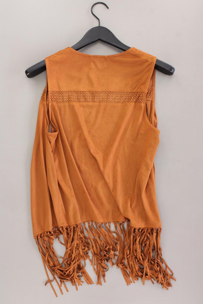 Aniston Fransenweste Gr. 38 braun aus Polyester