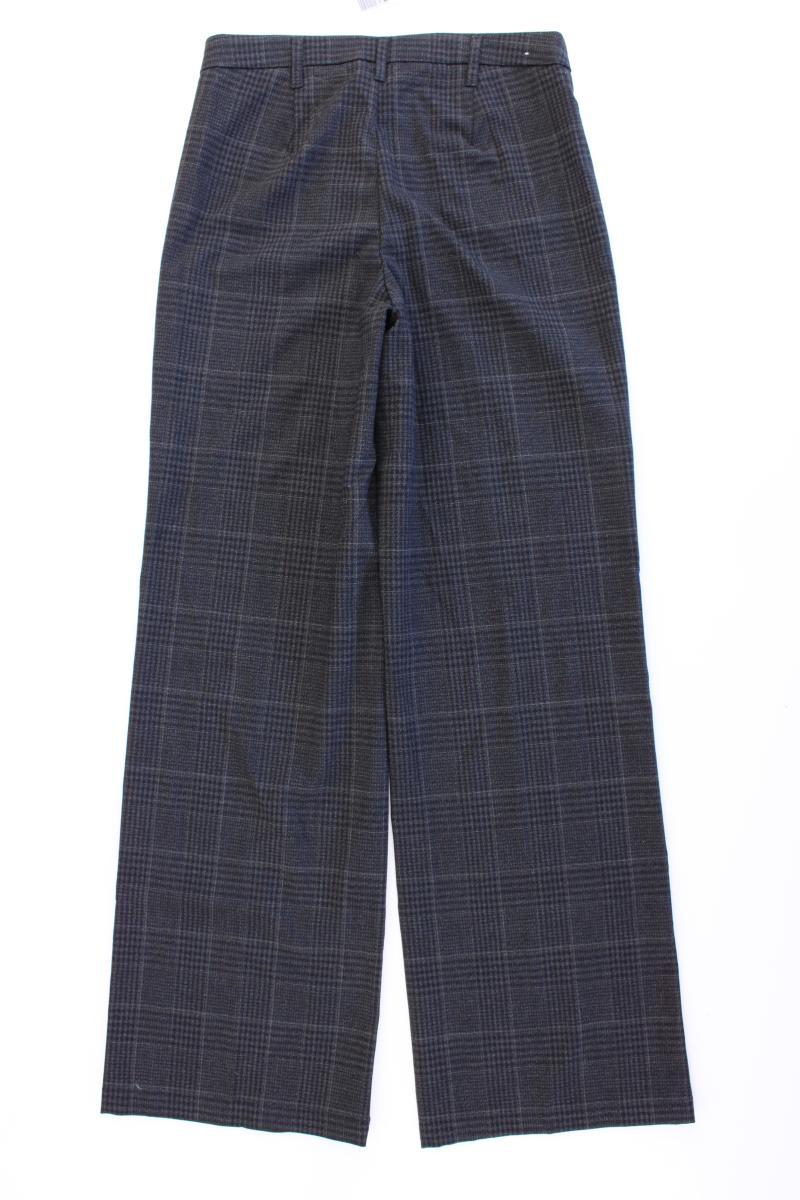 Bershka Stoffhose Gr. 36 kariert grau aus Polyester