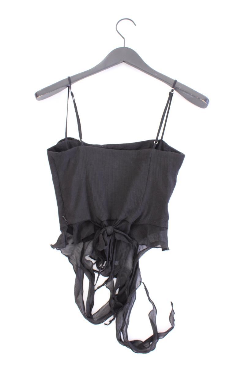 Zara Crop Top Gr. XS schwarz aus Polyester
