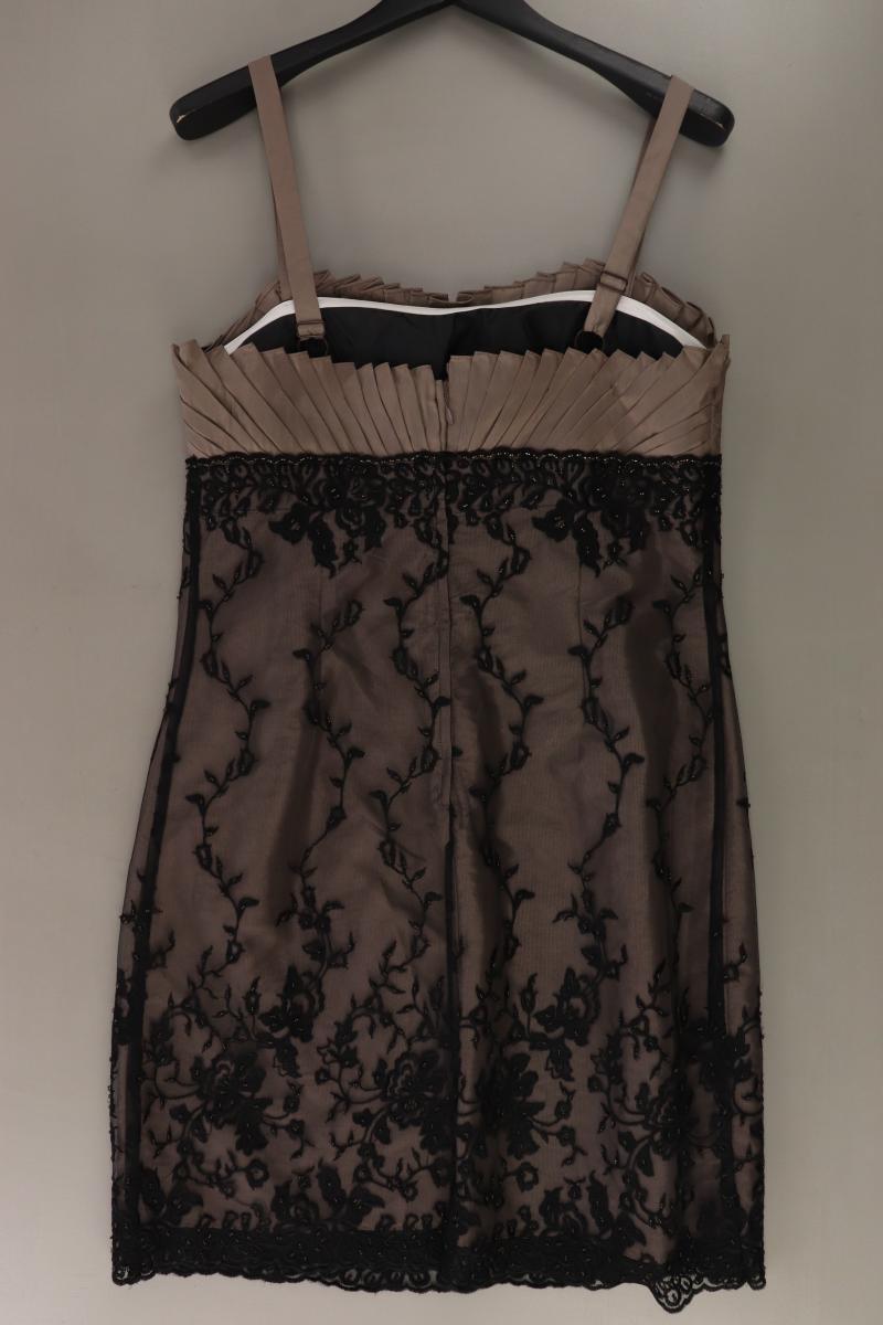 Heine Abendkleid Gr. 42 Träger braun aus Polyester