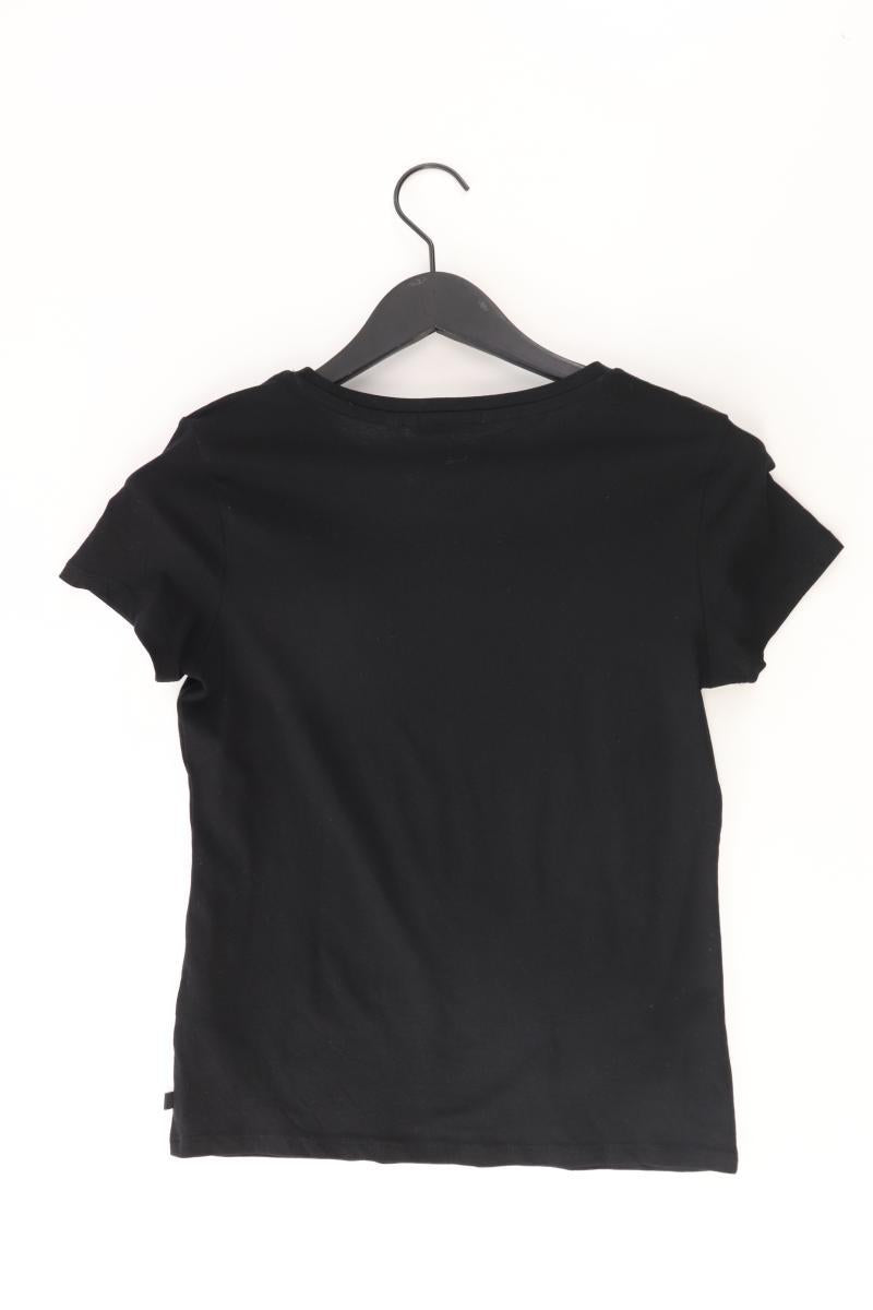 Tom Tailor Printshirt Gr. S Kurzarm schwarz aus Baumwolle