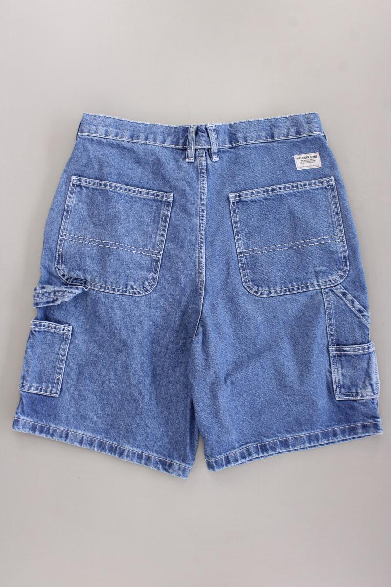 Pull&Bear Jeansshorts Gr. 40 blau aus Baumwolle