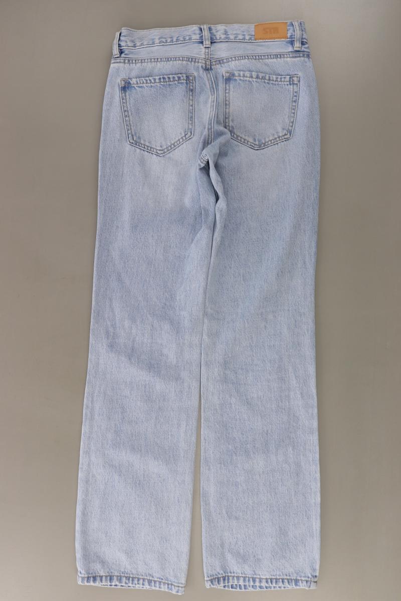 Stradivarius Baggy Jeans Gr. 34 blau aus Baumwolle
